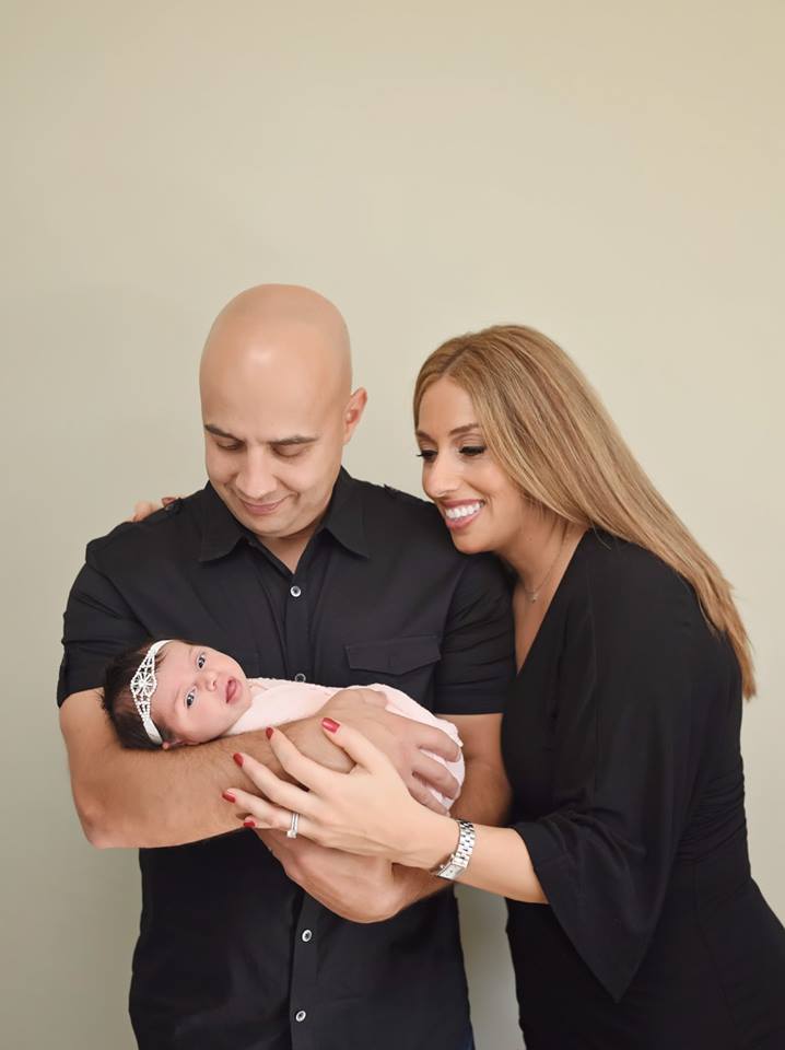 Lisa Michael with husband and newborn baby - Tribe of Mine